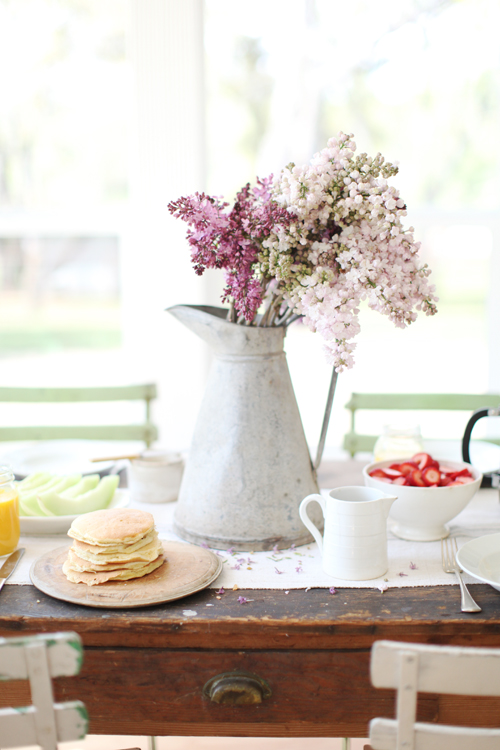 Dreamy Whites A Favorite Pancake Recipe, Keeping The Table Simple, Spring