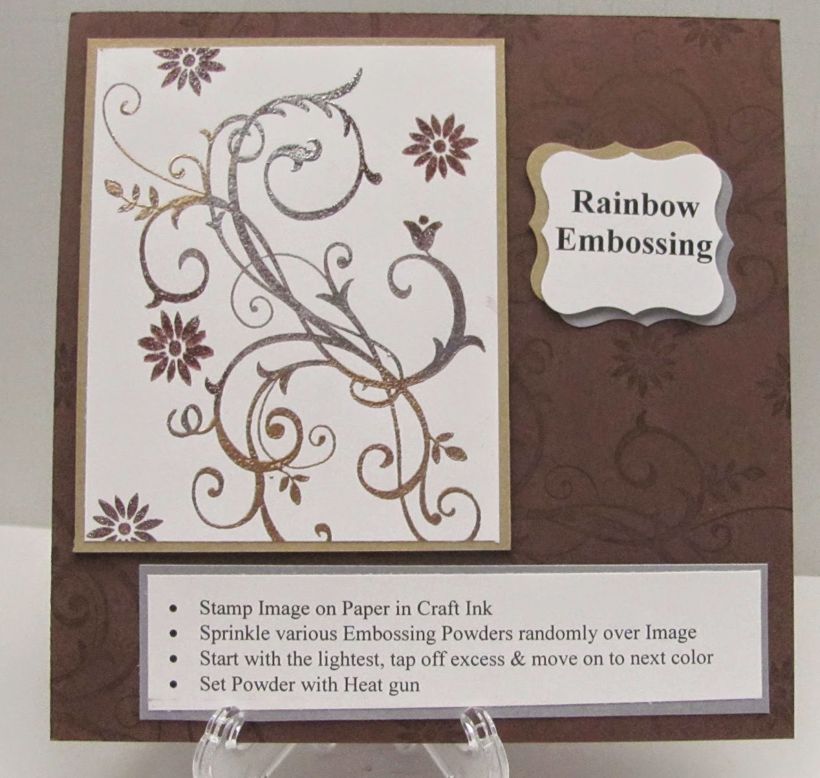 Personally Yours Tuesday Technique Rainbow Embossing