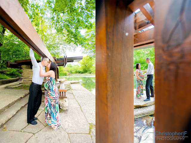 Lincoln Park Chicago Lily Pond Maternity Photo