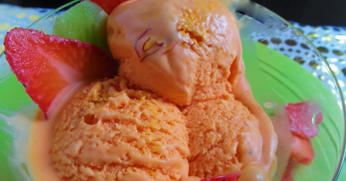 No churn saffron icecream Mango ice cream Rose Ice cream