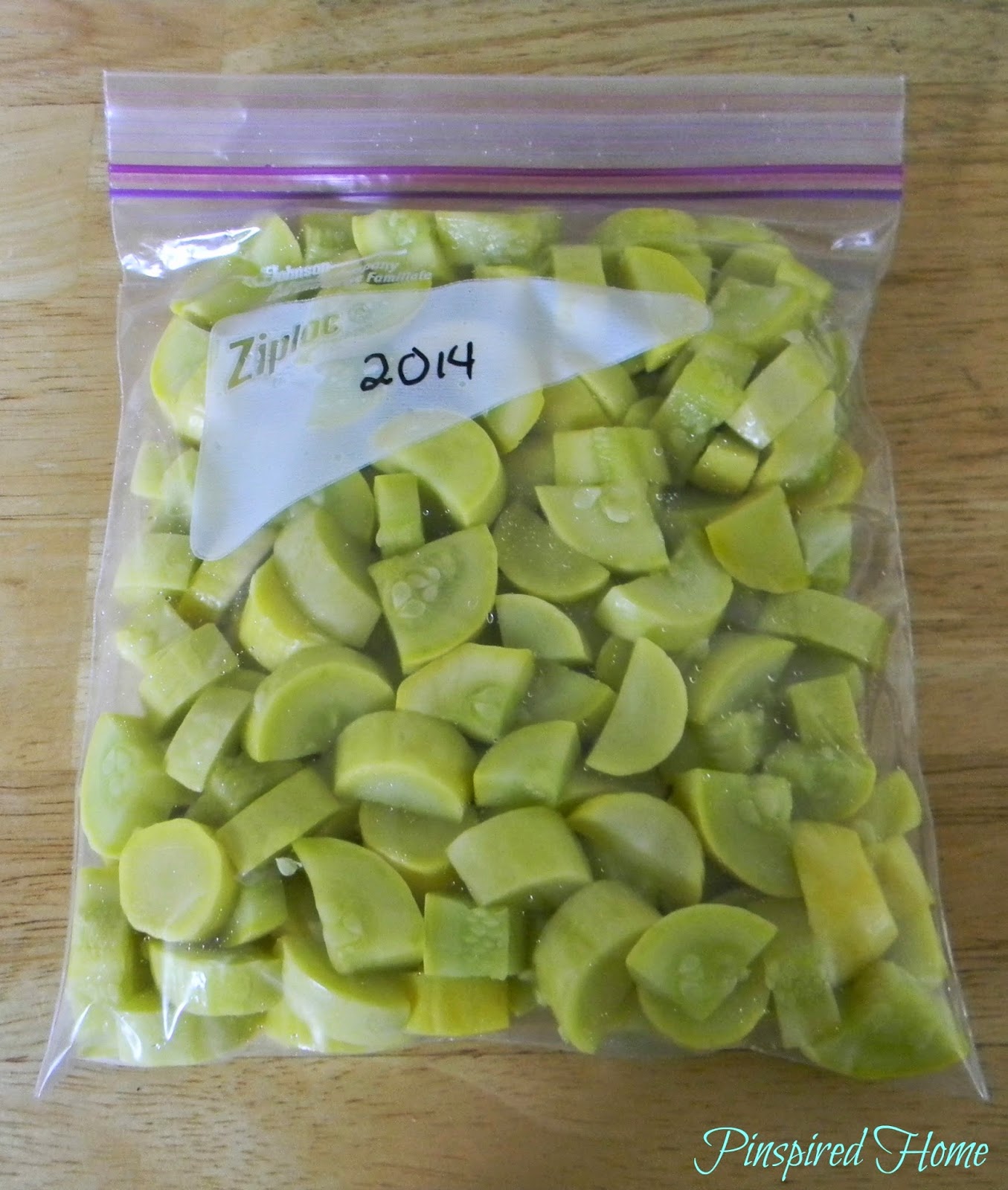Pinspired Home How to Freeze Zucchini and Yellow Squash