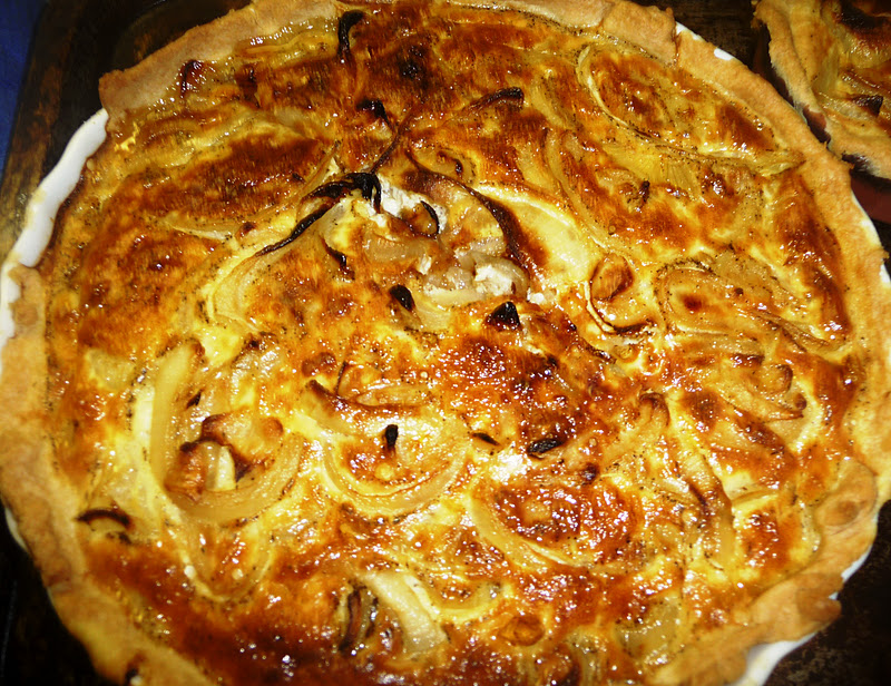 The Vegetarian Experience Onion Tart (Tarte a L'Oignon) from The 1973 Pennywise Cookbook