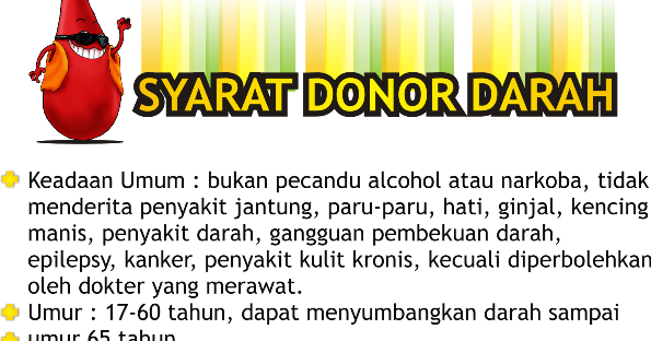 Syarat dan Ketentuan Umum Donor Darah PMR Wira Adhi Bhakti Syarat dan Ketentuan Umum Donor Darah PMR Wira Adhi Bhakti