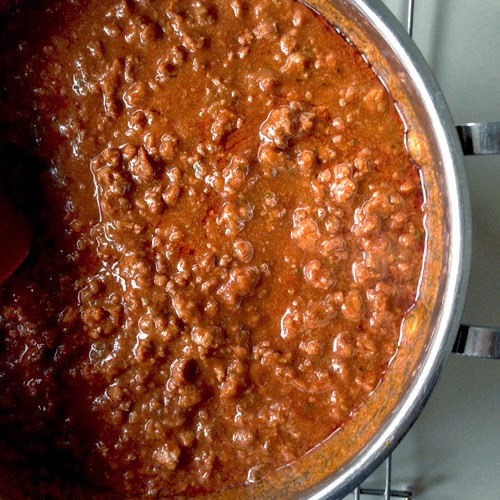 Food Pusher Homemade Chili Mix & Resulting Chili
