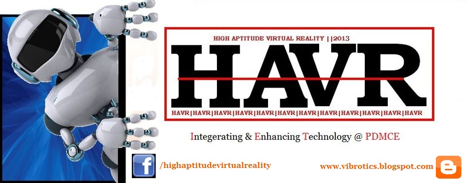 High Aptitude Virtual Reality(An effort by engineering students @ PDMCE)