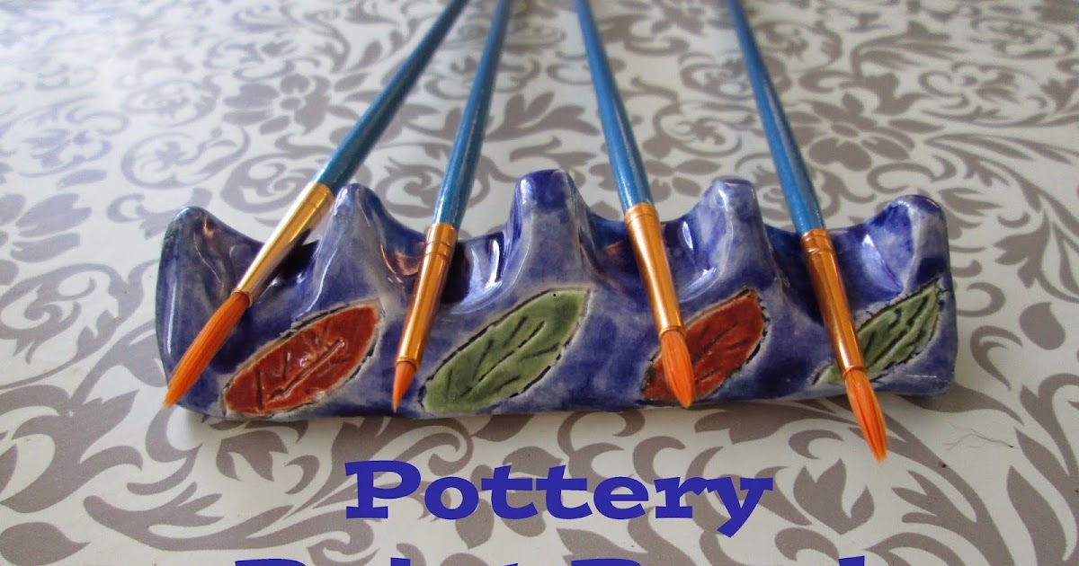 Save Green Being Green Pottery Time Paint Brush Holder