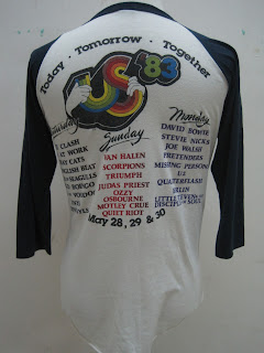 c a p t a i n s t o r e: VINTAGE US FESTIVAL 1983 T SHIRT (SOLD)