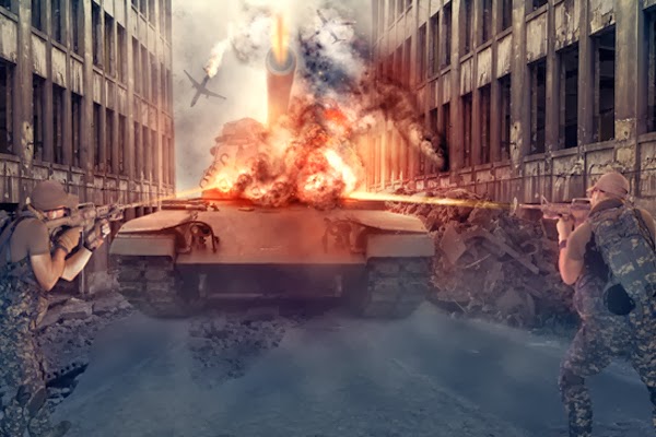 Photo Manipulate a Dramatic Battle Scene Photo Manipulate a Dramatic Battle Scene