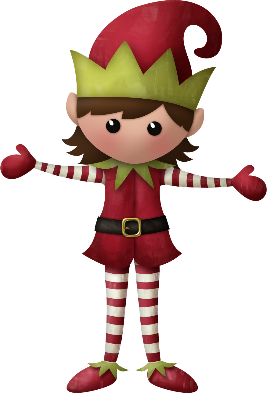 Elves of the Helping Santa Clip Art. | Oh My Fiesta! in english