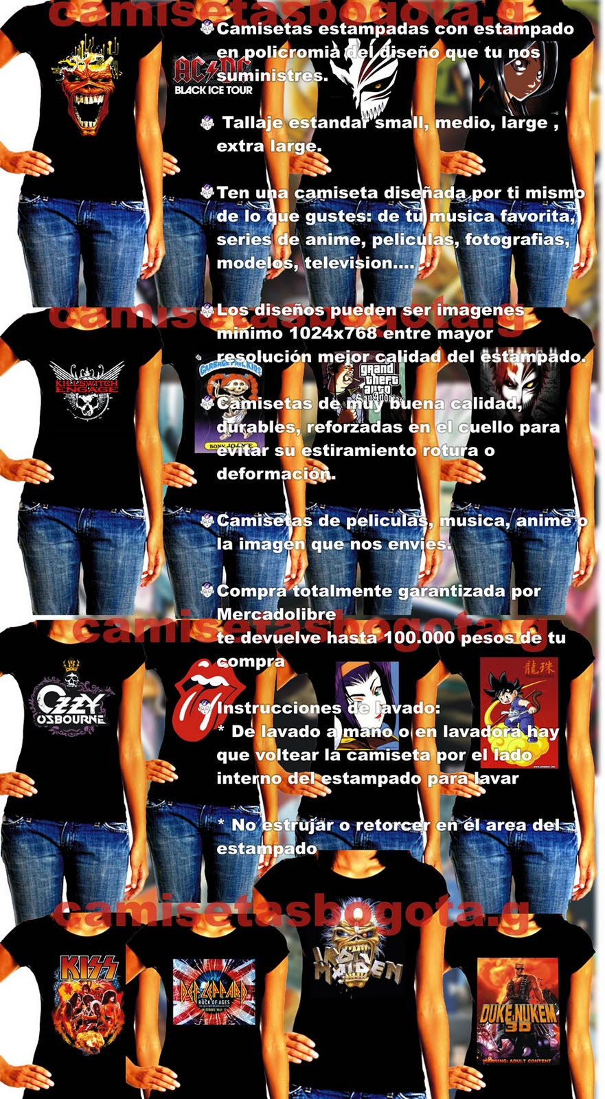 camisetas negras personalizadas