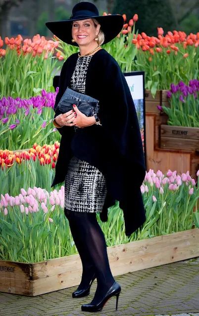 Queen Maxima of The Netherlands arrives to attend the award ceremony for the Tuinbouw Ondernemersprijs 2016 (Agriculture Entrepreneur Prize) at the Keukenhof flower show