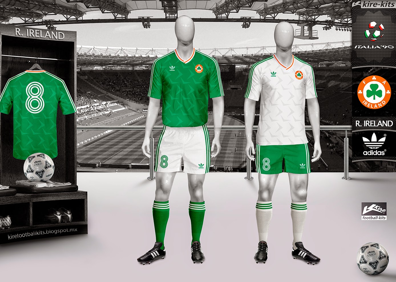 ireland 1990 away jersey