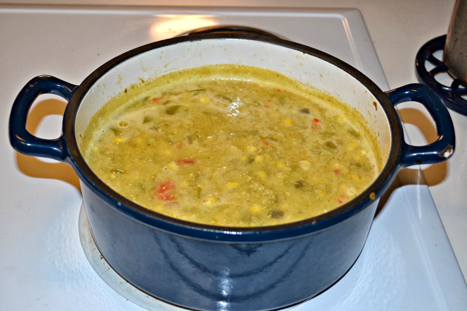 Corn and Green Chili Bisque HezziD's Books and Cooks