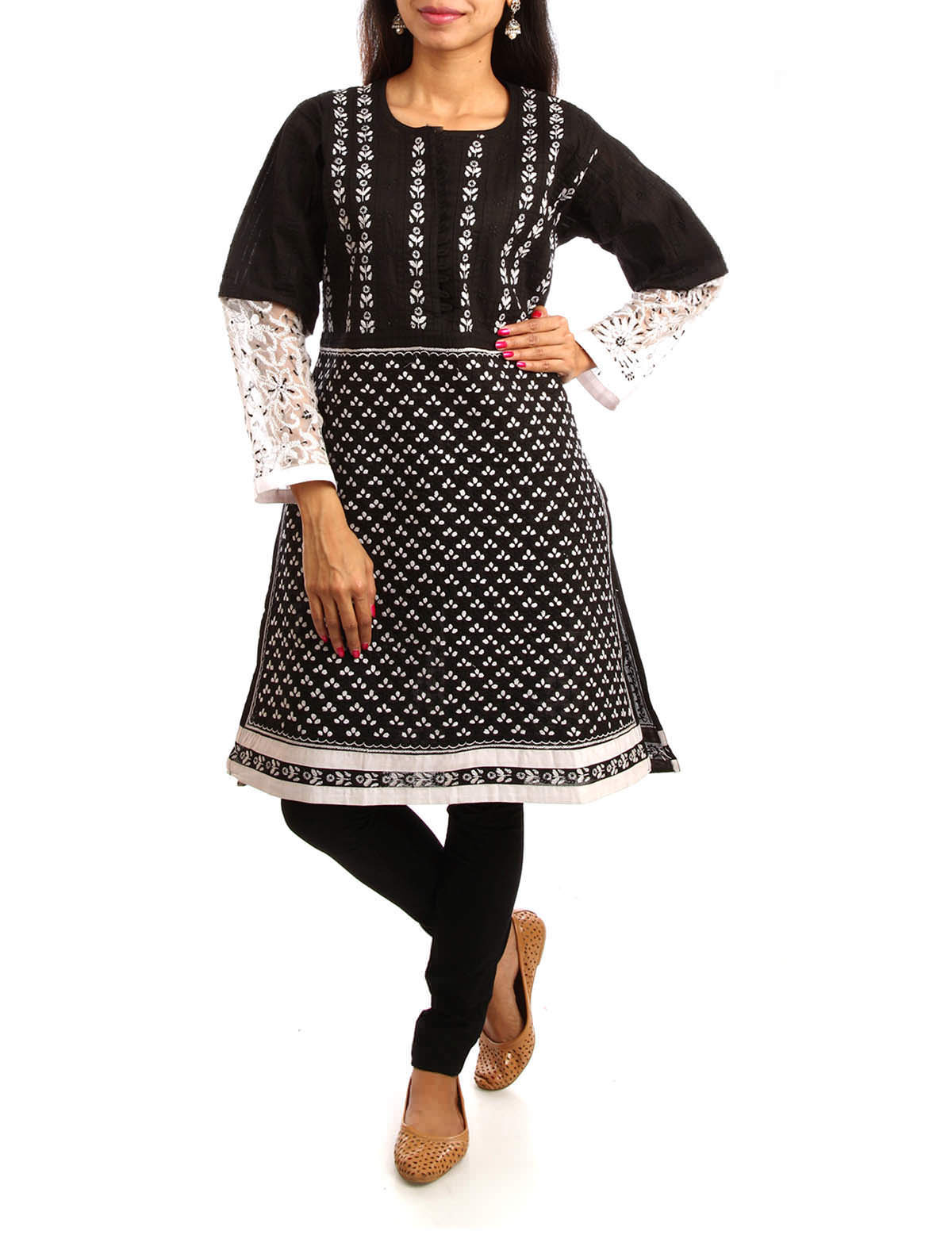 Lucknowi Chikan Designer Lucknowi Chikan Kurti