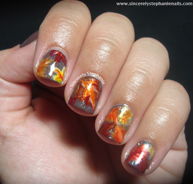 31 day nail art challenge orange