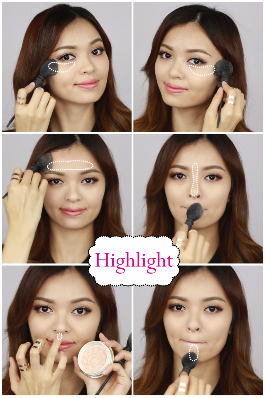 Basic Contour and Highlight with Powder Tee Makeup Beauty