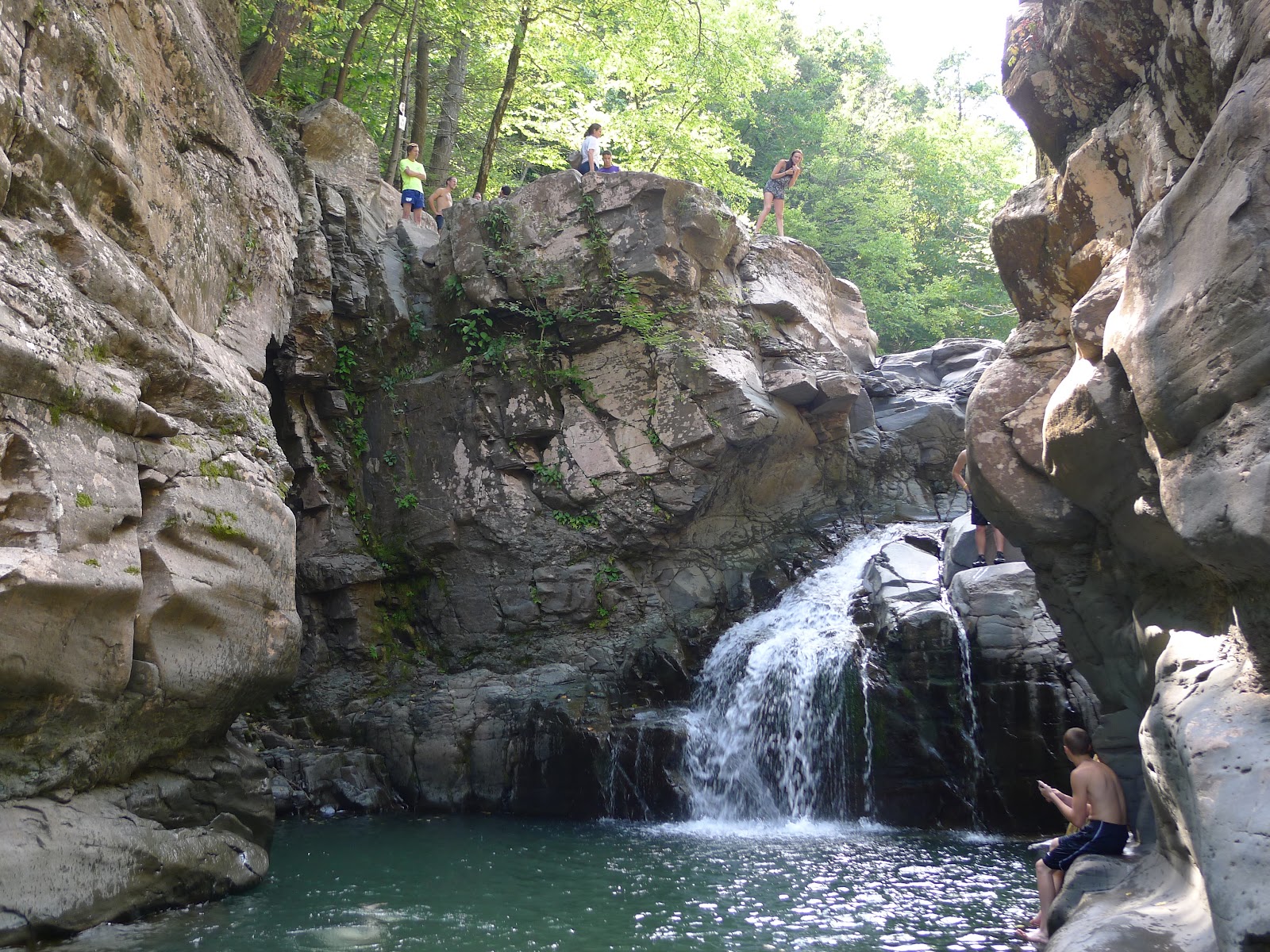 Catskill Chris Fawn's Leap Cliff Jumping and Kaaterskill Falls