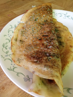 Methi Dosa,Menthya Soppina Dosa