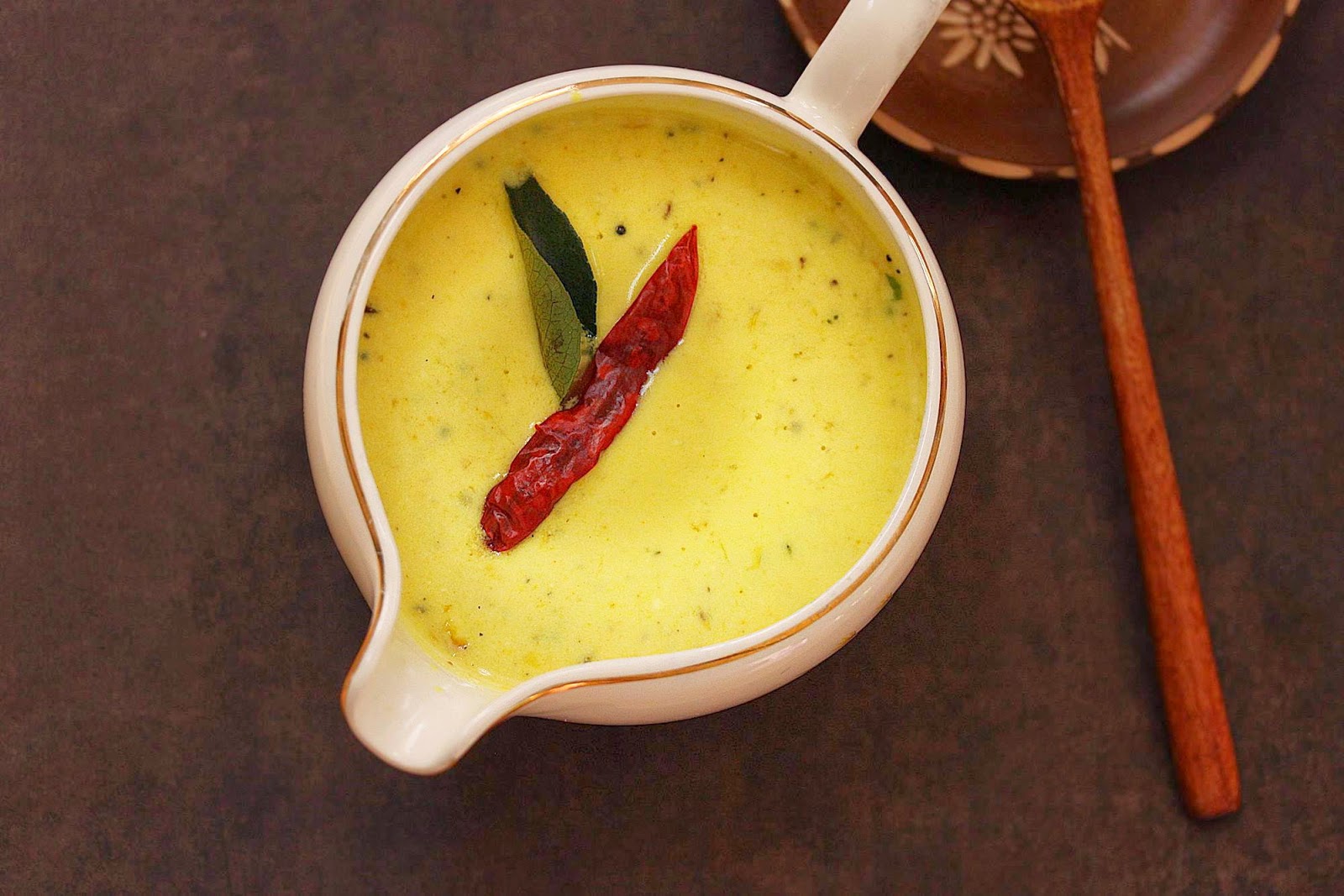 Moru Kachiyathu Spicy Buttermilk Curry Kerala Moru Curry Spiced