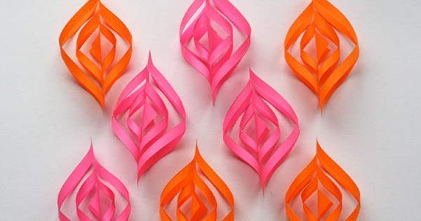DIY paper Christmas ornaments | How About Orange