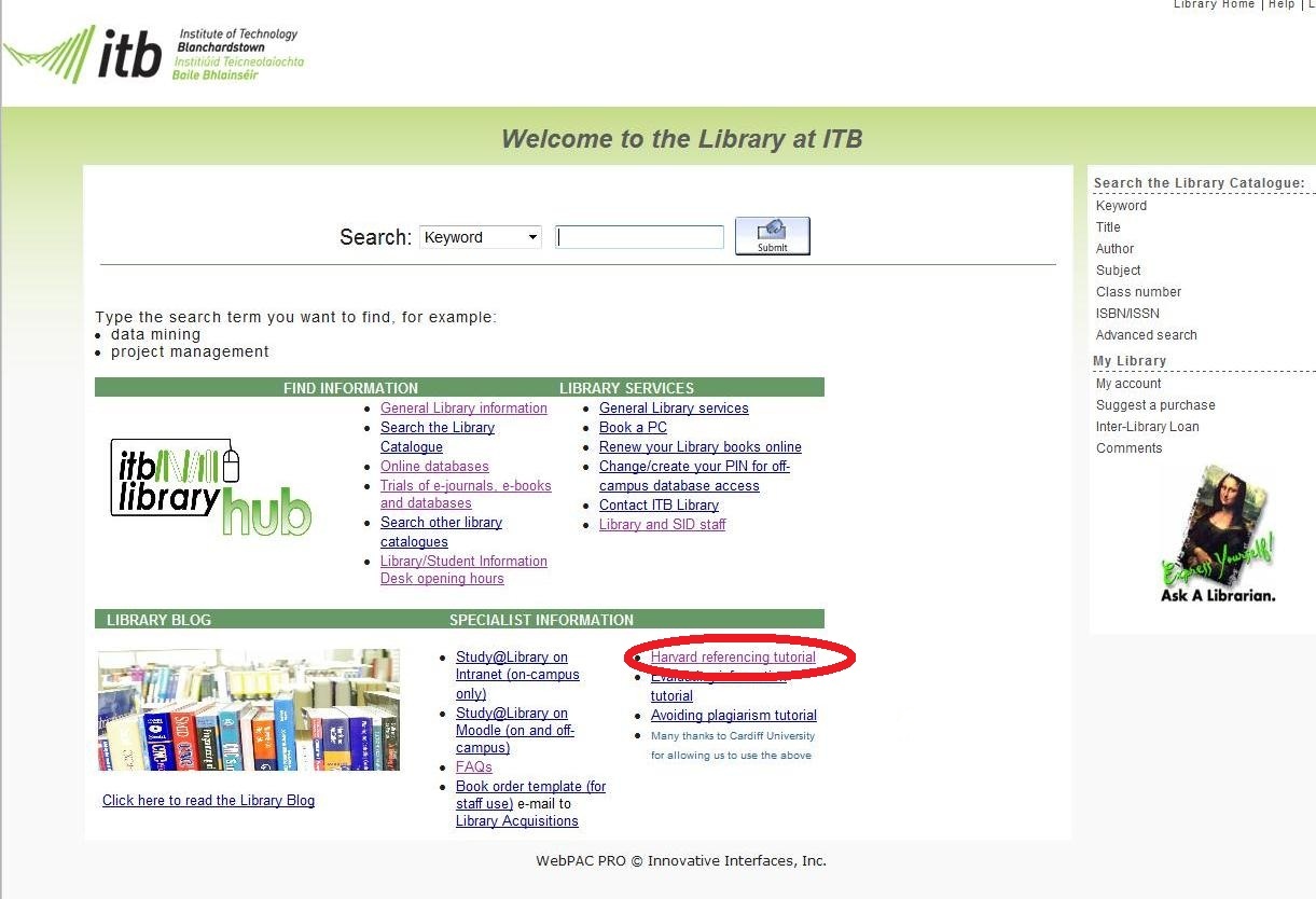 Itb Library Need To Know More About Harvard Referencing