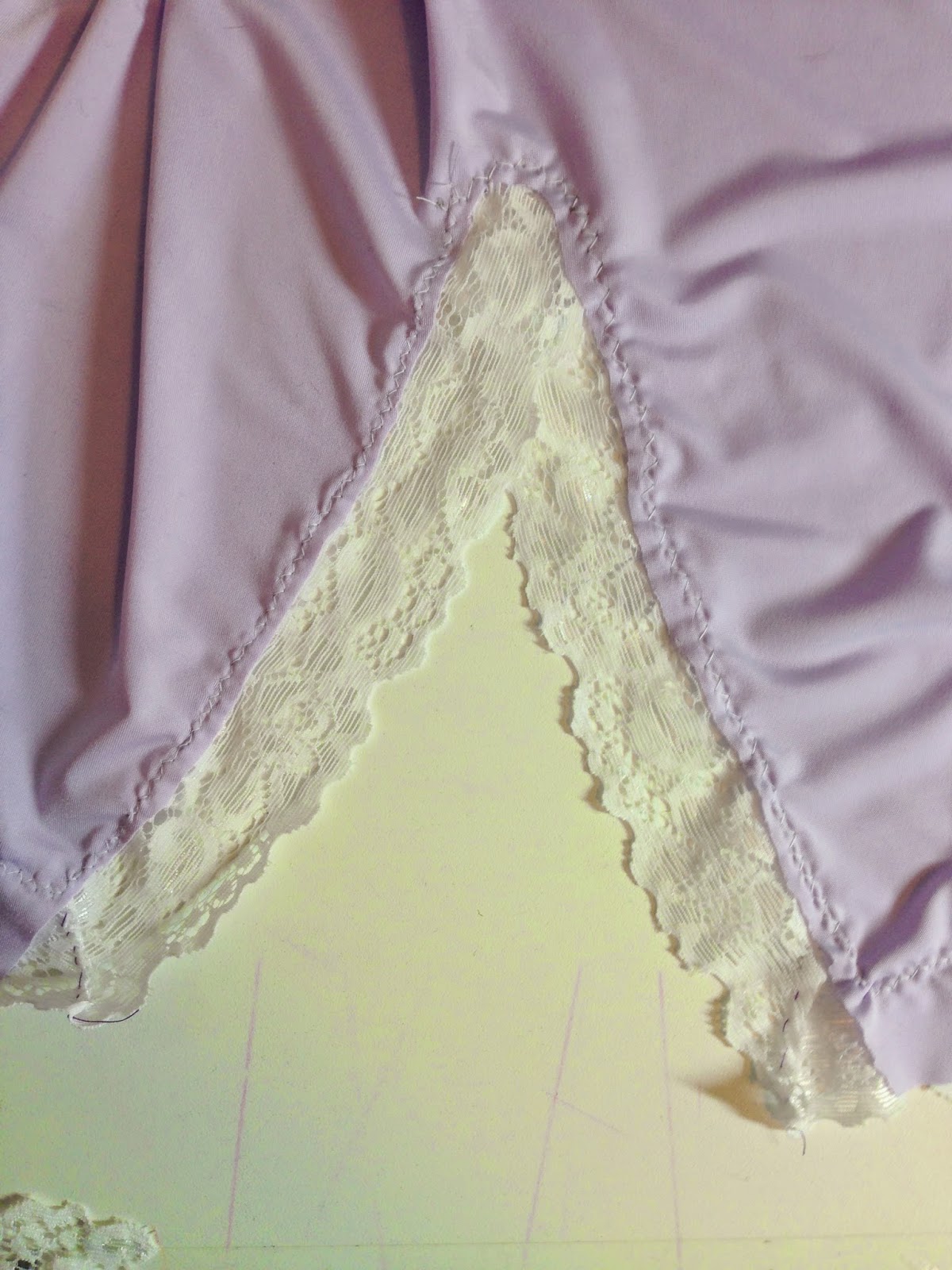 Gertie's New Blog for Better Sewing Slip SewAlong 8 Sewing the Lace