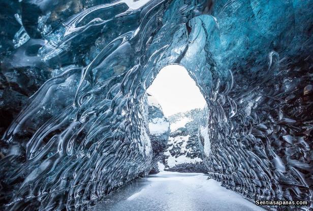 Breidamerkurjokull, Keindahan Luarbiasa Gua Kristal Di Iceland Breidamerkurjokull
