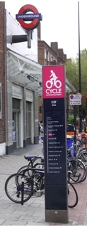 Cycle Superhighway sign on lambethcyclists.org.uk