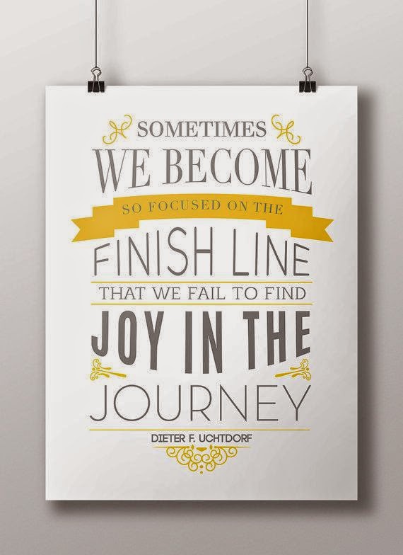 Journey to the finish line