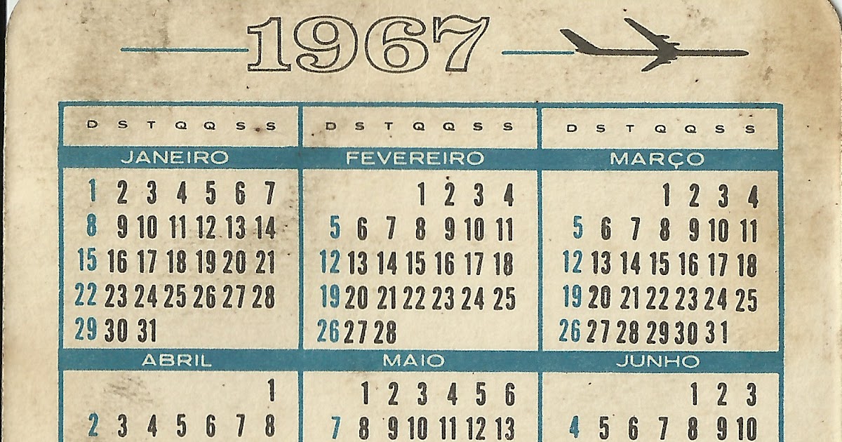 Blog Rodrigo Varig Calendario Da Varig De 1967