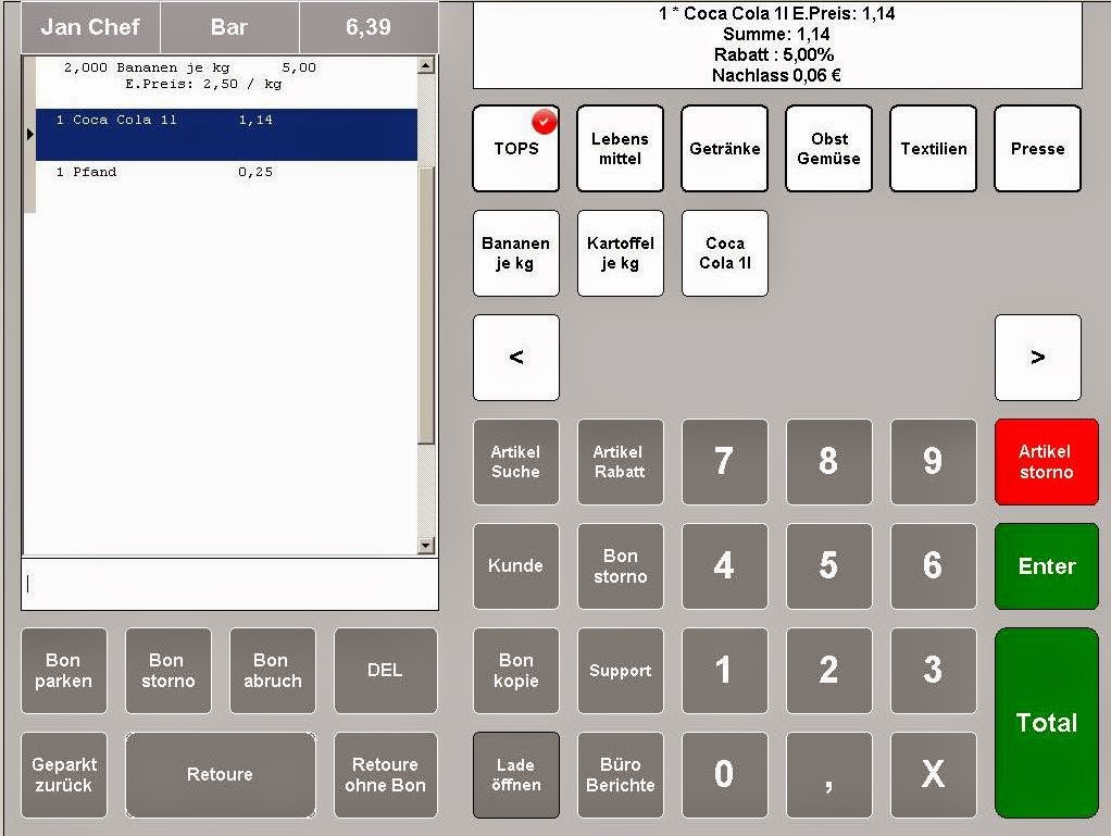 Kassensoftware Maxstore Kassensysteme, Kassensystem Einzelhandel