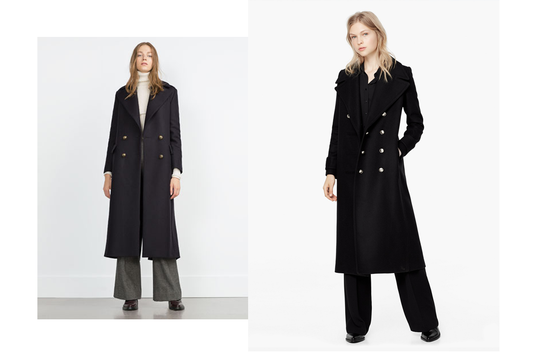 płaszcz zima 2016 czarny trendy
