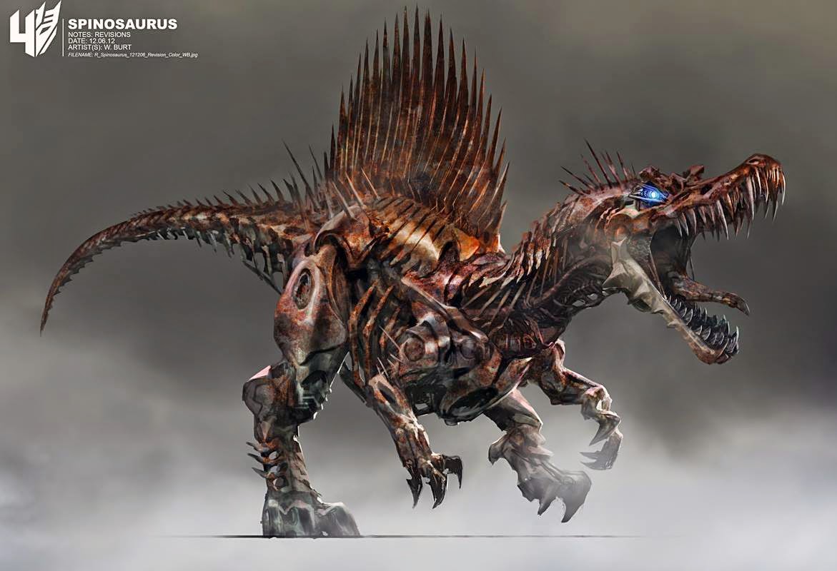 Transformers Age of Extinction, "Dinobots", Concept Art by Wesley Burt