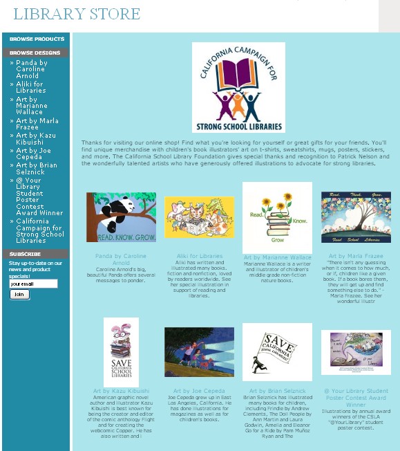 Library Advocate. Illustrators Galore the Library Store