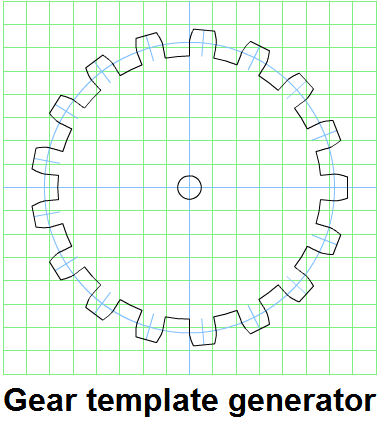 free gear template generator program