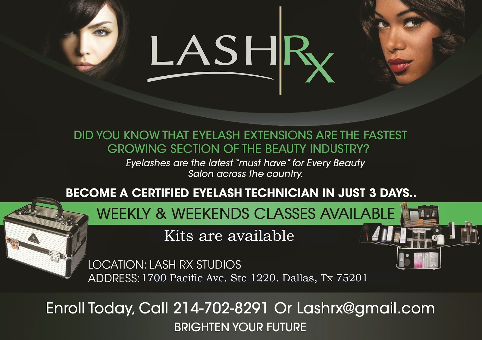 Join our 2 day hands on eyelash extension training & certification