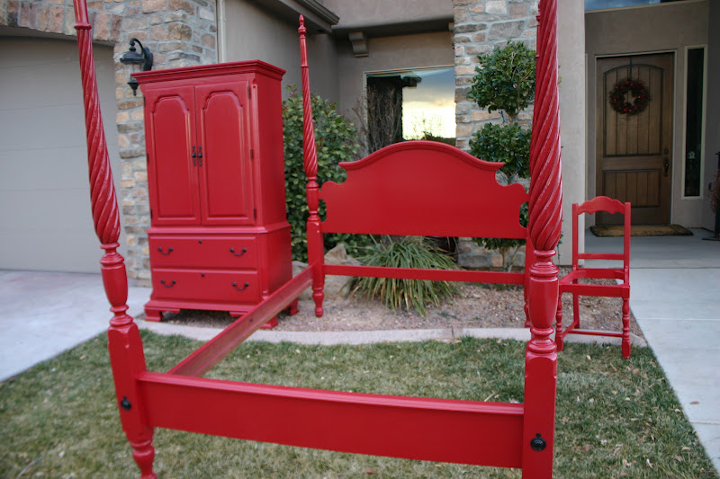 Doubletake Decor Sassy Red Bedroom Set