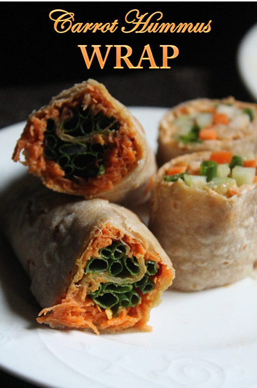 Hummus Carrot Wrap Recipe Carrot & Hummus Roll Ups Yummy Tummy