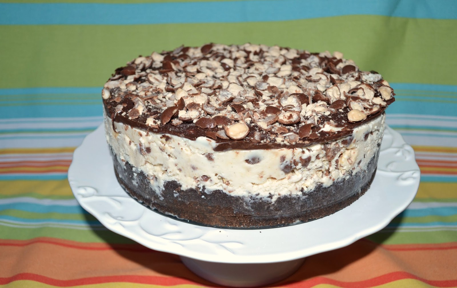 bonbons & biscotti Whoppers Malted Milk Ball Ice Cream Cake