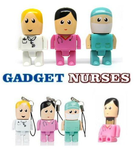 GADGET NURSES - accessori per il personale sanitario: MINI USB INFERMIERE E  MEDICO PORTACHIAVI