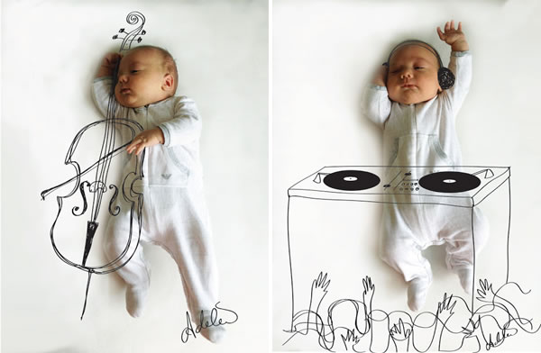 Sleeping Musical Baby Photography |The Odd Blogg