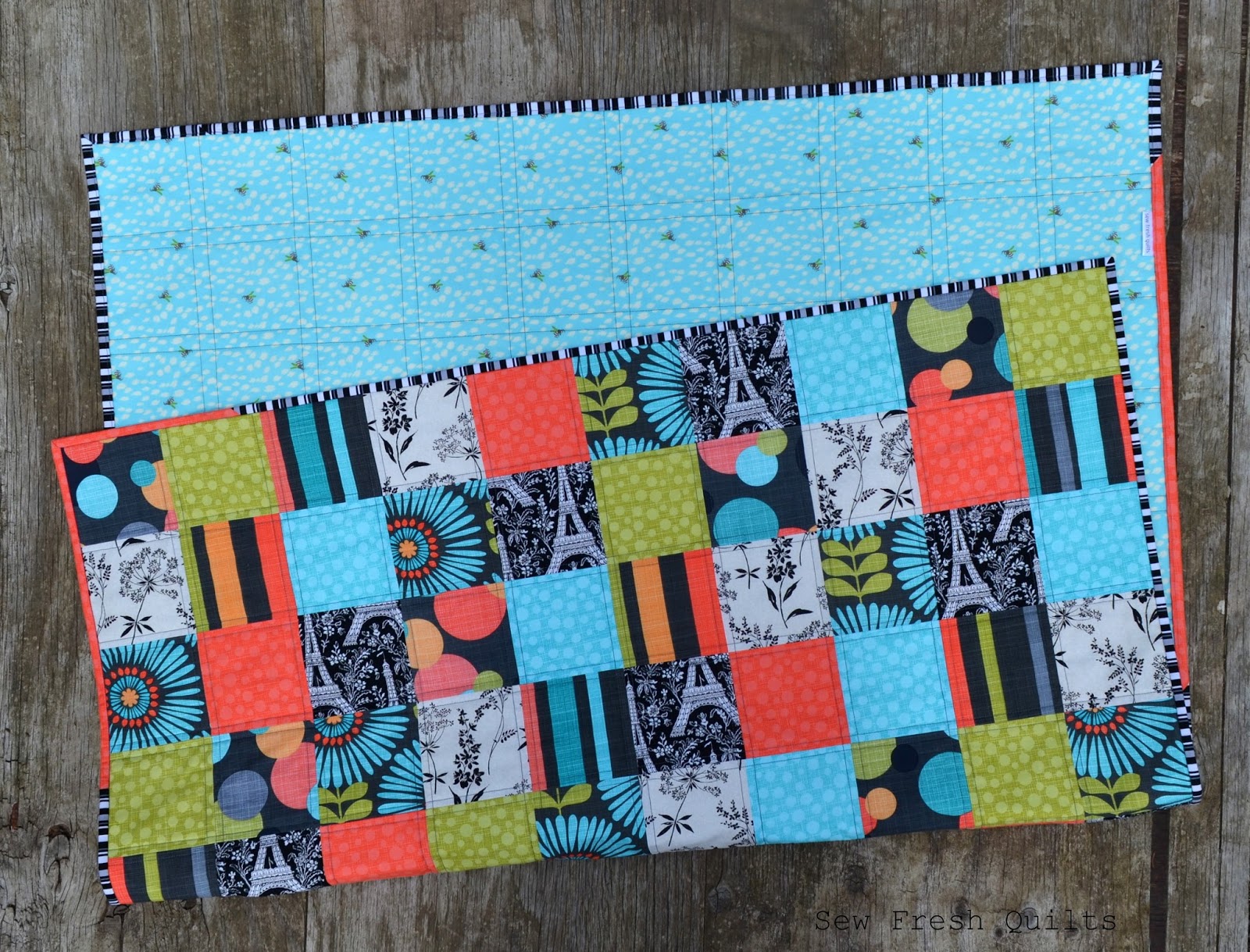 Sew Fresh Quilts Easy Patchwork Quilt Tutorial & Giveaway!