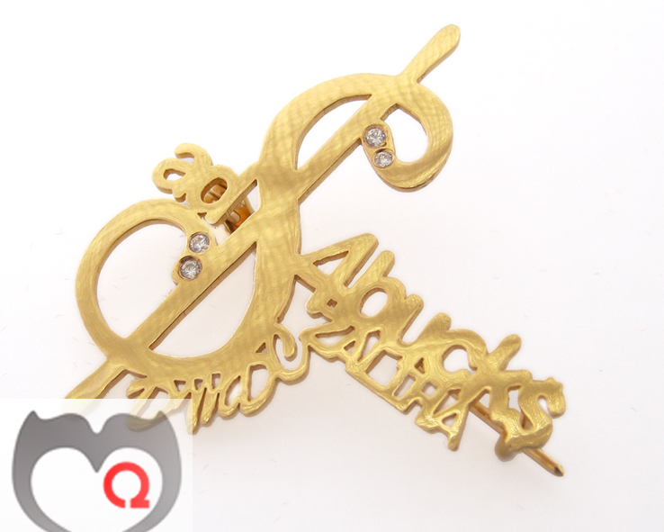 Materialise Creativity Personalized Name Pin
