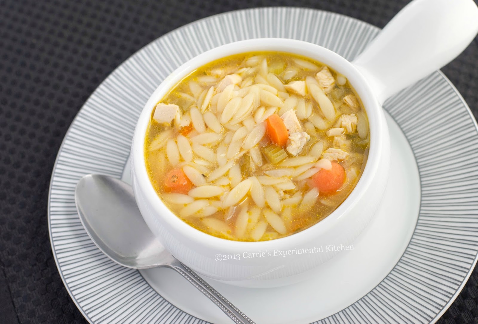 Carrie's Experimental Kitchen Turkey Orzo Soup