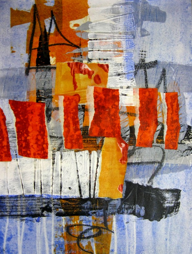 collage journeys by Jane Davies: Mono Prints with Gel Plate