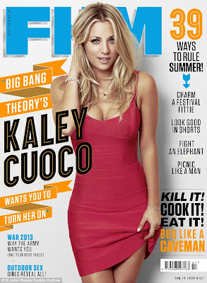 Kaley Cuoco On FHM Magazine Cover July 2013