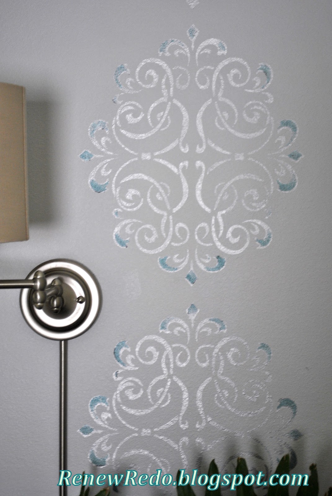ReNew ReDo! Rub n' Buff Wall Stencil How To