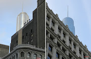 Me encanta ese contraste de los edificios del Chicago arquitectónico decó .
