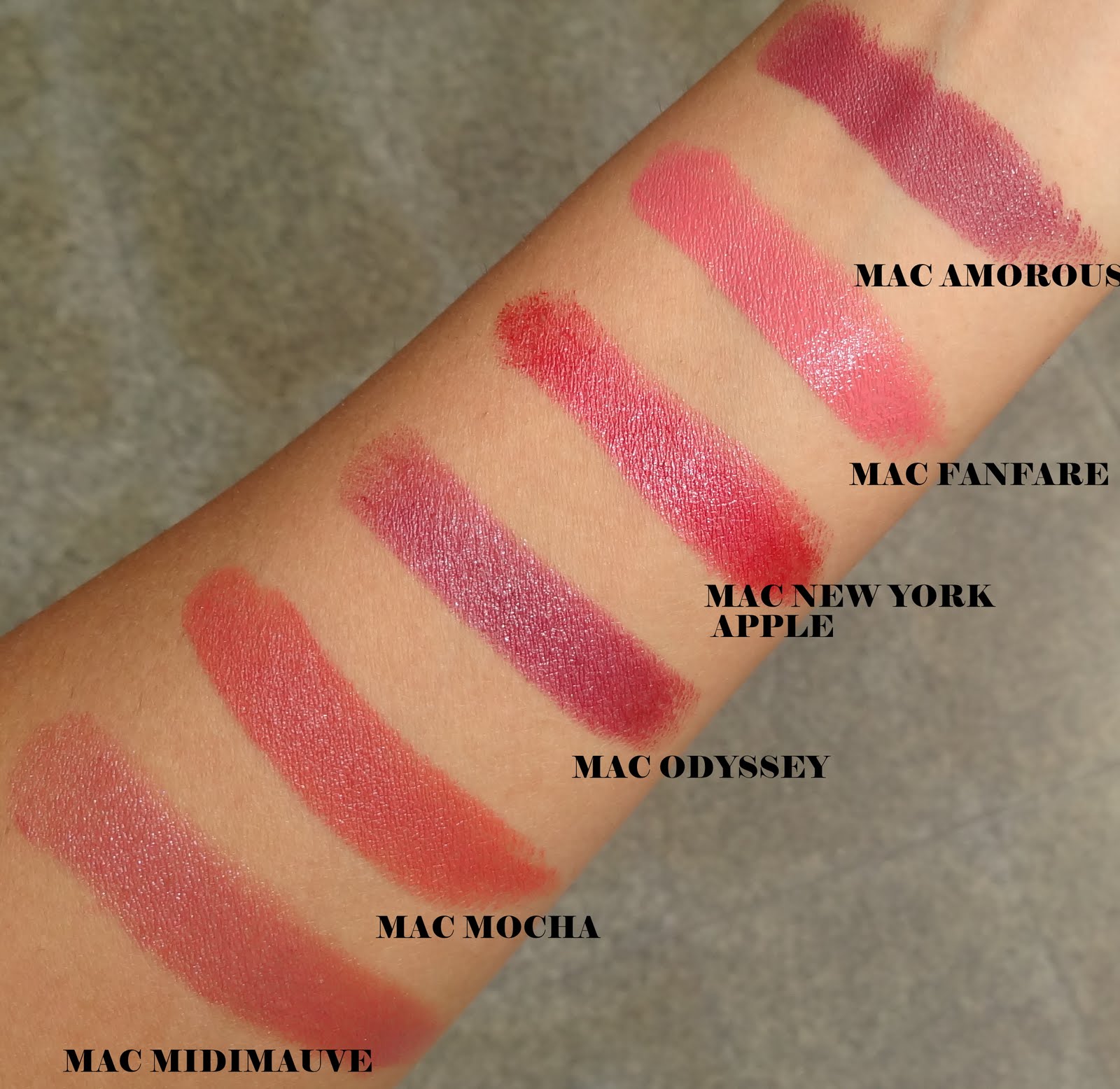 list of mac lipstick shades