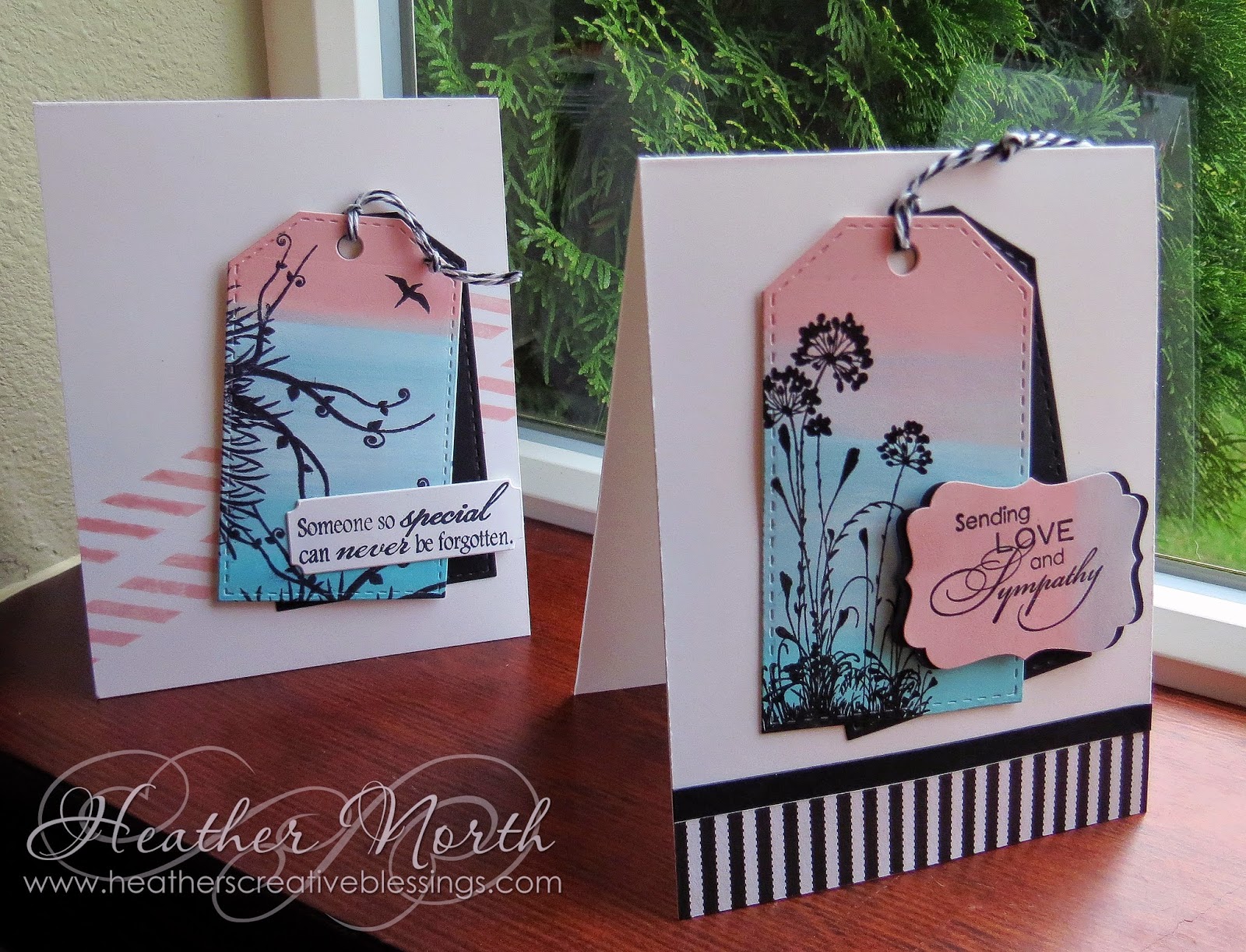 Creative Blessings Stitched Tag Card + A Giveaway